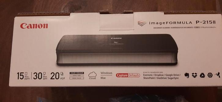 Canon ImageFormula P-215 II Documentscanner - Draagbaar!, Computers en Software, Scanners, Gebruikt, Documentscanner, MacOS, Windows