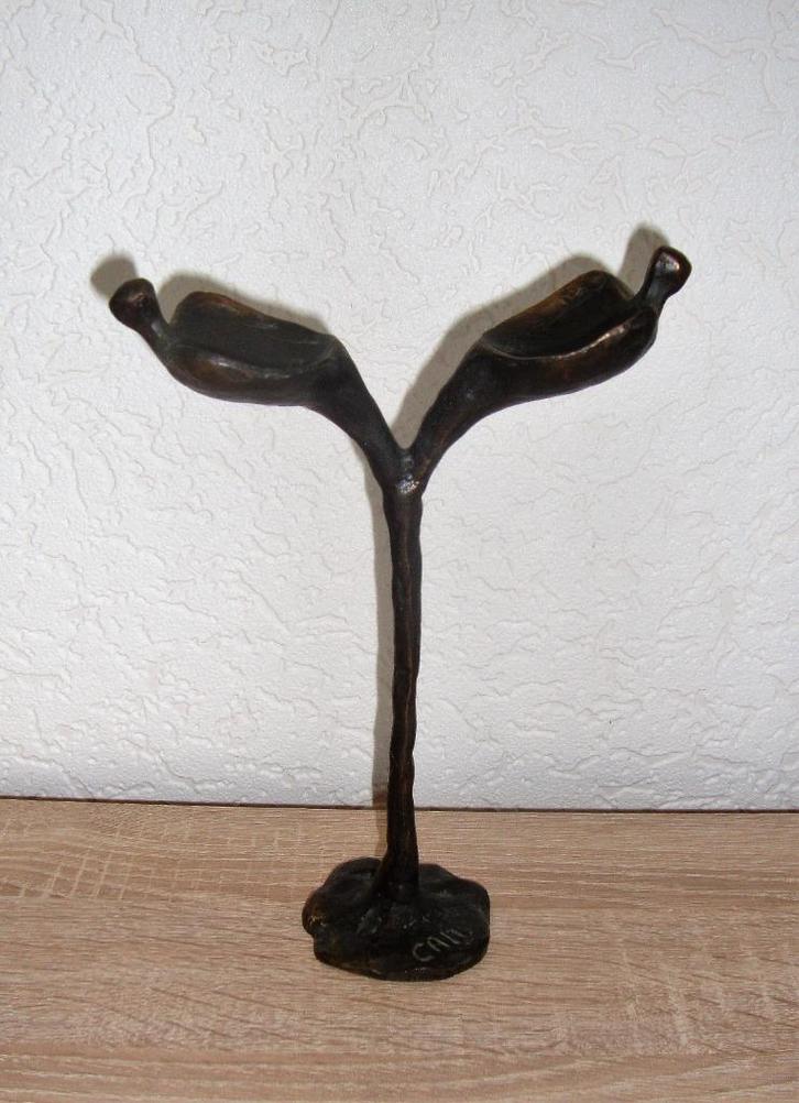 Corry Ammerlaan '' inspiratie samen '' - bronzen beeld, Antiek en Kunst, Kunst | Beelden en Houtsnijwerken, Ophalen of Verzenden