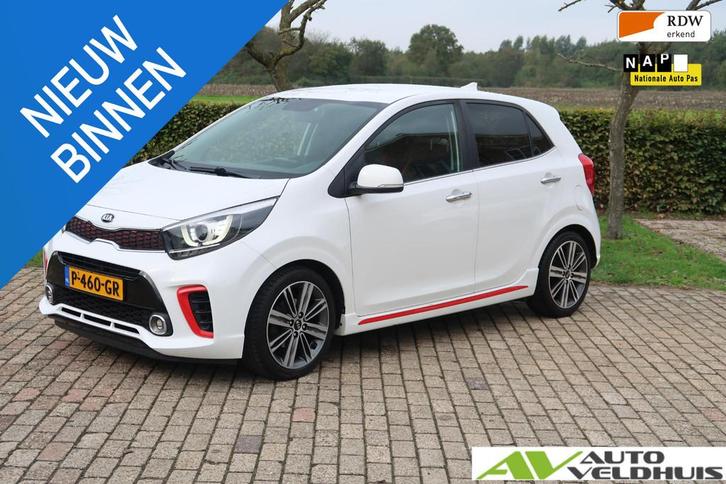 Kia Picanto 1.0 GT-Line|Cam|Leder|AppleCarplay, Auto's, Kia, Bedrijf, Te koop, Picanto, ABS, Airbags, Alarm, Boordcomputer, Centrale vergrendeling