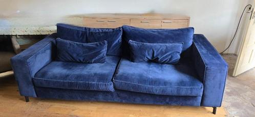 Bank, Huis en Inrichting, Banken | Bankstellen, Gebruikt, Rechte bank, Driepersoons, 250 tot 300 cm, 100 tot 125 cm, Stof, Ophalen