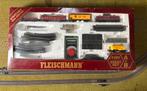 Fleismann treinset jaren 90 + zelfgemaakte plaat, Ophalen, Gelijkstroom, Fleischmann, Analoog