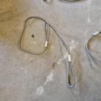 4 dikke staalkabels met lus  13 mm dik, Ophalen, Gebruikt