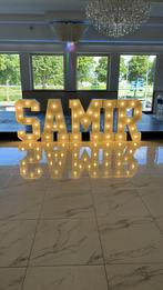 Lichtletters (alle letters beschikbaar) te huur, Verzenden, Zo goed als nieuw, Geboorte of Huwelijk