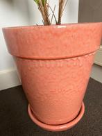 2 bloempotten roze, Tuin en Terras, Bloempotten, Rond, Tuin, Zo goed als nieuw, Aardewerk