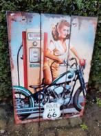 Groot Reclamebord Route 66, Ophalen of Verzenden, Nieuw, Reclamebord