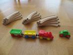 IKEA Treinbaan met Trein Locomotief Wagons, Rails en en auto, Kinderen en Baby's, Speelgoed | Houten speelgoed, Overige typen