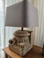 Antiek houten ornament lamp, Ophalen