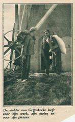 Grijpskerke molen molenaar knipsel 1934 Zeeland, Gebruikt, Ophalen of Verzenden, Gebouw, Voor 1940