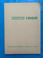agrarische adreslijst 1968 landbouwgids, Ophalen of Verzenden, Gelezen