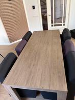 Eettafel met 6 Stoelen, Huis en Inrichting, Ophalen, Gebruikt, 200 cm of meer, 50 tot 100 cm