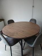 Eettafel rond 120 cm, Huis en Inrichting, Tafels | Eettafels, Ophalen, Gebruikt, Rond, Vier personen