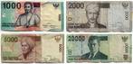 BANK INDONESIA 1000|2000|5000|20.000 Rupiah biljetten, Verzenden, Zuidoost-Azië, Setje
