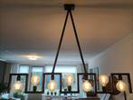 Mooie eetkamer lamp, zwart, industrieel, Ophalen, Zo goed als nieuw, Metaal, 75 cm of meer