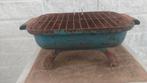 Leuke vintage blauwe Gietijzeren Rechaud BBQ, Ophalen of Verzenden, Gebruikt