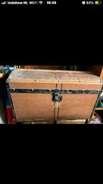 Antieke Dekenkist met Slot, Huis en Inrichting, Ophalen, Gebruikt, 50 tot 100 cm, 75 cm of meer