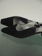 GRATIS VERZENDEN | PETER KAISER suede zwarte slingbacks 37.5, Peter Kaiser, Pumps, Verzenden, Zwart