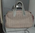 Justo Ju'sto tas damestas bag bruin met offwhite wol, Ophalen of Verzenden, Zo goed als nieuw, Bruin, Handtas