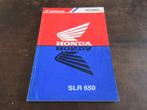 Honda SLR 650 SLR650 shop manual werkplaatshandboek, Ophalen of Verzenden, Honda