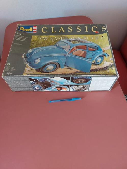 VW Kever Sun Roof 1950 Revell Classics. 1:16., Hobby en Vrije tijd, Modelbouw | Auto's en Voertuigen, Zo goed als nieuw, Auto