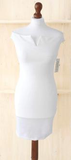 Jurk met carmenhals, wit, 1 maat (34/38) (nieuw), Kleding | Dames, Maat 38/40 (M), Perfect (Italy), Wit, Nieuw