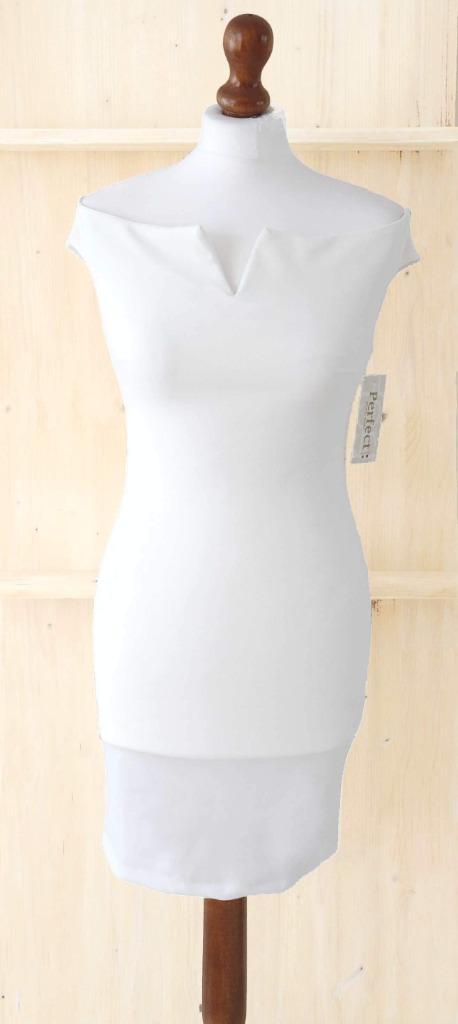 Jurk met carmenhals, wit, 1 maat (34/38) (nieuw), Kleding | Dames, Jurken, Nieuw, Maat 38/40 (M), Wit, Boven de knie, Ophalen of Verzenden