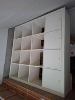 Ikea Kallax Vakkenkast Wit met Deuren, Ophalen, 150 tot 200 cm, Modern, 150 tot 200 cm