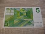 UNC biljet 5 gulden Vondel 1973, oudste type wigv. snijteken, Ophalen of Verzenden, 5 gulden