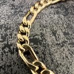 14 karaats gouden armband figaro schakel nieuw, Ophalen of Verzenden, Zo goed als nieuw, Goud