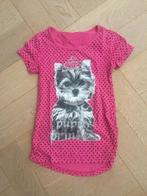 net leuk roze shirtje/tuniekje "puppy princess" maat 116/122, Kinderen en Baby's, Kinderkleding | Maat 116, Gebruikt, Meisje, Terstal