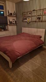 Wit bed 160 x 200, Ophalen, Gebruikt, Wit, Tweepersoons
