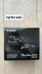 Canon G7X mark 3 - ongeopend, Audio, Tv en Foto, Fotocamera's Digitaal, Ophalen, Canon, Compact, Nieuw