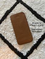ZGAN cognac bruin Sena Ultraslim iPhone sleeve hoes 7 8 SE, Ophalen of Verzenden, Zo goed als nieuw, IPhone SE (2016)