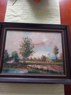 Landschapsschilderij H. Knauf, Antiek en Kunst, Ophalen of Verzenden
