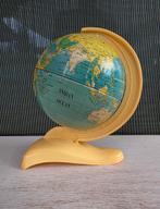Vintage mini globe wereldbol blik MS West Duitsland Engels, Ophalen of Verzenden, Zo goed als nieuw