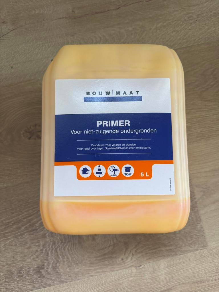 Bouwmaat Primer 5L - NIEUW, Ophalen, Zo goed als nieuw, Wit