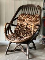 Vintage jaren 70 stoel fauteuil, Huis en Inrichting, Stoelen, Ophalen, Bruin, Zo goed als nieuw, Eén