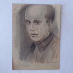 Claes Huisman (1885-1973) portret van vlieger Lewanefski, Verzenden