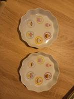 Cupcake Bordjes - Set van 2, Keramiek, Ophalen of Verzenden, Zo goed als nieuw, Bord(en)
