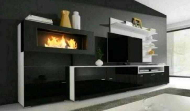 Moderne TV-meubel, Huis en Inrichting, Keuken | Complete keukens, Zo goed als nieuw, Enkelwandige keuken, Wit, Ophalen