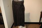 Pauw Amsterdam linnen wikkel rok maxi rok bruin 2/M