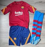 Nike Barcelona training set maat 147-158 met sokken, Gebruikt, Jongen of Meisje, Sport- of Zwemkleding, Ophalen of Verzenden