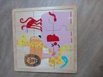 Houten puzzel dieren Hema, Ophalen of Verzenden, Zo goed als nieuw, Van hout, Minder dan 10 stukjes