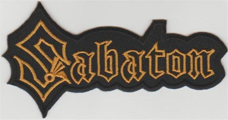 Sabaton stoffen opstrijk patch embleem #2, Verzamelen, Muziek, Artiesten en Beroemdheden, Nieuw, Kleding, Ophalen of Verzenden