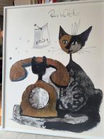 Rosina Wachtmeister Kat / Poes met telefoon, Ophalen of Verzenden