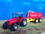 1/32 Massey Ferguson 4270 met vacuüm tanker Siku 3757, Hobby en Vrije tijd, Modelauto's | 1:32, Ophalen of Verzenden, SIKU, Zo goed als nieuw