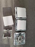 Gira 3 Wisselschakelaars - Wit, Ophalen of Verzenden