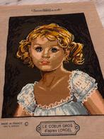 Margot de Paris Borduurwerk - Meisje met Traan, Antiek en Kunst, Kunst | Etsen en Gravures, Ophalen of Verzenden