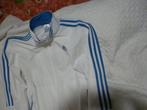 nieuw ADIDAS sport jack wit ijsblauw 44  -GRATIS zend, Verzenden, Wit, Maat 42/44 (L), Nieuw