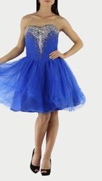sale cocktailjurk royalblauw maat 34, 36, 38, Ophalen of Verzenden, Nieuw, Cocktailjurk