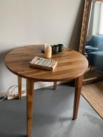 Nackanas Ikea ronde houten eettafel, Huis en Inrichting, Tafels | Kaptafels, Ophalen, Zo goed als nieuw, 100 tot 150 cm, Minder dan 100 cm